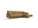 Ecksofa EGOITALIANO "FUNNY, hochwertiges & aktuelles Design, bequeme Rückenlehne, L-Form", beige (kamel), B:265cm H:90cm T:225cm, Sofas, Ecksofa, hochwertiger Sitzkomfort, L-Form