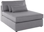 Sofa-Mittelelement OTTO HOME "Enid", grau (hellgrau), B:100cm H:75cm T:130cm, Baumwollmix (60% Baumwolle/40% Leinen);Struktur fein (100% Polyester);Samtoptik (100% Polyester);Samtvelours (100% Polyester);Struktur (100% Polyester);Struktur recycelt (100% recyceltes Polyester), Polsterelemente, Sofa-Mittelelement, Teil eines Modulsofas, fester Sitzkomfort, auch in Breitcord