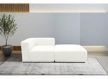 Sofa-Eckelement HOME AFFAIRE "Utvik bestehend aus Eckelement und Hocker", weiß, B:108cm H:69cm T:206cm, 95% Polyester, 5% Nylon, Polsterelemente, Sofa-Eckelement, als Modul oder separat verwendbar