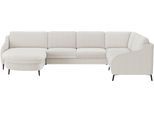 Wohnlandschaft SIT & MORE "Soul U-Form", weiß, B:372cm H:90cm T:227cm, 100% Polyester, Sofas, Wohnlandschaft, wahlweise mit Bettfunktion und Schubkasten