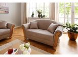 2-Sitzer HOME AFFAIRE "Milano Vintage", beige, B:159cm H:83cm T:81cm, Sofas, 2-Sitzer, mit Federkern, Bezug in Lederoptik, incl. Zierkissen