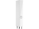 Apothekerschrank KOCHSTATION "KS-Paula", weiß glanz, weiß, B:30cm H:211,8cm T:58,4cm, Schränke, Apothekerschrank, 30 cm breit, 211 cm hoch, mit 2 Auszügen, 5 Ablagen