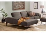 Ecksofa W.SCHILLIG "run, Designsofa mit tollem Sitzkomfort, bequem, L-Form", braun (stone w82), B:299cm H:88cm T:178cm, Longlife Xtra-Leder Z73: Naturwalkleder der Luxusklasse aus den erlesensten Rohhäuten. Hautstärke 1, 1 – 1, 3 mm;ROHLEDER Jacquard-Flachgewebe Q2 W60 (63% Polyester, 37% Polyacryl);ROHLEDER Chenille-Flachgewebe Q2 W77 (68% Polyacryl, 32% Polyester);Stoff S37 (100% Polyester), Sof
