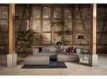 Ecksofa W.SCHILLIG "around-the-block, modern und elegant, bequem, L-Form", braun (stone z59), B:300cm H:66cm T:164cm, Longlife Xtra-Leder Z59: Glattleder mit modischer Prägung. Hautstärke 0, 9 - 1, 1 mm, Sofas, Ecksofa, mit eleganter Biese, mit Federkern
