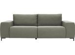 Big-Sofa "Looks VI", grau (steel), B:242cm H:87cm T:88cm, 100% Polyester, LOOKS BY WOLFGANG JOOP, Sofas, Big-Sofa, gerade Linien, in 2 Bezugsqualitäten