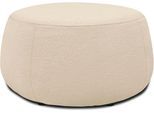 Hocker DOMO COLLECTION "800012", beige (creme), B:75cm H:42cm T:75cm, 100% Polyester, Hocker, Hocker, Hocker rund gepolstert