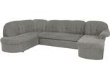 Wohnlandschaft DOMO COLLECTION "Pegnitz, zeitlos&modern, elegante Rückensteppung, Breite 292cm, U-Form", grau, B:292cm H:82cm T:180cm, 100% Polyester, Sofas, Wohnlandschaft, wahlweise mit Bettfunktion