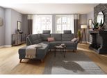 Ecksofa HOME AFFAIRE "Westerland L-Form", grau, B:238cm H:90cm T:213cm, 98% Polyester 2% Polyamid, Sofas, Ecksofa, Federkern-Polsterung, wahlweise mit Bettfunktion, Bettkasten