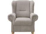 Ohrensessel HOME AFFAIRE "Torello", beige (taupe), B:92cm H:102cm T:89cm, 100% Polyester, Sessel, Ohrensessel