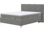 Boxbett COTTA "Kimy inkl. Bettkasten", beige (taupe), B:205cm L:211cm, 92% POLYESTER (PES);8% POLYAMID (PA), Komplettbetten, Boxbett, erhältlich in den Breiten 160x200cm & 180x200cm