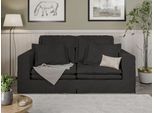 3-Sitzer HOME AFFAIRE "ALISSAS BIS mit vielen Kissen, Biesen an den Kissen", schwarz, B:196cm H:95cm T:108cm, 92% Polyester, 8% Nylon, Sofas, 3-Sitzer, Hussen-Optik, kleine Taschen an der Seite zum Verstauen