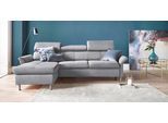 Ecksofa EXXPO - SOFA FASHION "Maretto, bequem & komfortabel, bodenfrei, Breite 257cm, L-Form", beige, B:257cm H:96cm T:167cm, Luxus-Microfaser (100% Polyester), Sofas, Ecksofa, inkl. Kopf- bzw. Rückenverstellung, wahlweise mit Bettfunktion