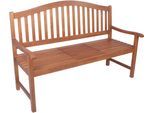 Gartenbank GARDEN PLEASURE "PHUKET", braun (braun, holzoptik), B:150cm H:105cm T:63cm, Holz, Sitzbänke, Gartenbank, mit hochklappbarem Tisch, BxTxH: 150x63x105 cm