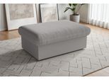 Polsterhocker SIT & MORE "Moreno, B: 90 cm", grau (hellgrau), B:90cm H:43cm T:60cm, 95% Polyester, 5% Polyamid, Hocker, Polsterhocker, mit Stauraum, individuell kombinierbar