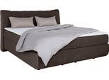 Boxspringbett HOME AFFAIRE "Océane", braun, B:190cm L:221cm, Komplettbetten, Boxspringbett, Bodenfrei- wirkt freischwebend, verschiedene Härtegrade (auch H4)