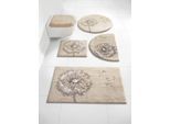 Badematte GRUND Gr. 2, beige (natur), rechteckig (50cm x 90cm ), Badematten, Badematte