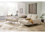 Ecksofa W.SCHILLIG "run, Designsofa mit tollem Sitzkomfort, L-Form", beige (elfenbein z73), B:299cm H:88cm T:178cm, Longlife Xtra-Leder Z73: Naturwalkleder der Luxusklasse aus den erlesensten Rohhäuten. Hautstärke 1, 1 – 1, 3 mm;ROHLEDER Jacquard-Flachgewebe Q2 W60 (63% Polyester, 37% Polyacryl);ROHLEDER Chenille-Flachgewebe Q2 W77 (68% Polyacryl, 32% Polyester);Stoff S37 (100% Polyester), Sofas,