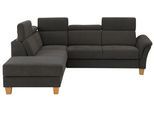 Ecksofa HOME AFFAIRE "Conville L-Form", braun (espresso), B:247cm H:84cm T:217cm, 100% Polyester, Sofas, Ecksofa, Federkern, wahlweise mit Bettfunktion und Bettkasten bzw. Stauraum