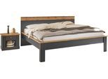 Schlafzimmer-Set OTTO HOME "Westminster", grau, B/H: 180cm x 200cm, Schlafzimmermöbel-Sets, Schlafzimmer-Set, Bett Liegefläche 180/200cm und 2 Nachtkommoden
