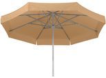 Marktschirm SCHNEIDER SCHIRME "Jumbo", beige (sandfarben), Obermaterial: 100% Polyester, Standschirme, Marktschirm, ØxH: 400x295 cm, Aluminium/Polyester