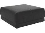 Hocker DESIGNWERK "New York, anmutender Designhocker", schwarz (charcoal), B:95cm H:42cm T:95cm, Flachgewebe 100% Polyester;Struktur 98% Polyester, 2% Acryl, Hocker, Hocker, in hochwertiger Verarbeitung & tollem Sitzkomfort