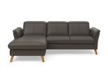 Ecksofa SIT & MORE "Romero L-Form", grau (anthrazit), B:245cm H:91cm T:178cm, 100% Polyester, Sofas, Ecksofa, wahlweise mit oder ohne Relax-Funktion, Bettfunktion, Bettkasten