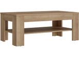 Couchtisch FORTE "Attention", braun (rivera eiche, rivera eiche, rivera eiche), B:110cm H:45,5cm T:60cm, Tische, Couchtisch, Couchtisch, Ablageboden, Holzoptik