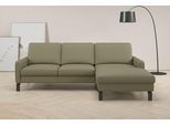 Ecksofa HOME AFFAIRE, grün (oliv), B:244cm H:86cm T:164cm, 100% Leder, Sofas, Ecksofa, inkl. saugroboterfreundliche Höhe & schmale Armlehnen