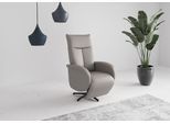 TV-Sessel SIT & MORE "Juma, inkl. Drehfunktion & Kopfteilverstellung", grau (light grau), B:75cm H:110cm T:82cm, Sessel, TV-Sessel, Höhe Armlehne 64 cm, wahlweise mit Aufstehhilfe, 2 Motoren und Akku
