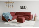 Ecksofa SIT & MORE "Sinatra L-Form", rot (bordeaux), B:251cm H:85cm T:231cm, 100% Polyester, Sofas, Ecksofa, optional mit Kopfteilverstellung und Armteilfunktion