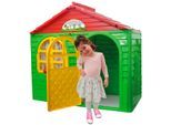 Spielhaus JAMARA "Little Home", grün (grün, rot), Spielhäuser, KinderB:130cm H:120cm T:78cm, Kunststoff, Spielhaus, BxTxH: 130x78x120 cm, B:130cm H:120cm T:78cm
