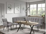Eckbank EXXPO - SOFA FASHION "Mocca Essbank, Sitzbank", cappucino, B:240cm H:94cm T:161cm, Sitzbänke, Eckbank, hoher Sitzkomfort, bequem und elegant, hochwertige Detailverarbeitung