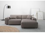 Ecksofa HOME AFFAIRE "Glimminge L-Form auch in Breitcord, Feincord + Easy care-Bezug", grau (taupe), B:234cm H:71cm T:191cm, Sofas, Ecksofa, Breite 234, Zierkissen
