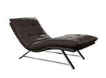 Relaxliege W.SCHILLIG "daily dreams", braun (braun z59), B:75cm H:91cm T:170cm, Longlife Xtra-Leder Z59: Glattleder mit modischer Prägung. Hautstärke 0, 9 - 1, 1 mm, Sofas, Relaxliege, in Waffelkissen-Optik, wahlweise mit Motor, Kufengestell, in 2 Breiten