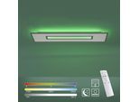 JUST LIGHT LED Deckenleuchte "RECESS", weiß, 1, 1 Stk., Leuchten, dimmbar über Fernbedienung, LED Deckenleuchte