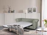 3-Sitzer HOME AFFAIRE "CHARENTE, optionale Schlafsofa, Chesterfield-Sofa, Bettfunktion", grün (oliv), B:198cm H:74cm T:89cm, 100% Polyester, Sofas, 3-Sitzer, mit edler Knopfheftung und typischen Armlehnen, B/T/H 198/89/74 cm