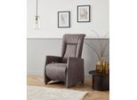 TV-Sessel SIT & MORE "Melissa", grau (anthrazit), B:71cm, 100% Polyester, Sessel, TV-Sessel, wahlweise elektrisch oder manuell verstellbar, optional Aufstehhilfe