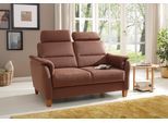 2-Sitzer HOME AFFAIRE "Palmera, B: 149 cm", braun, B:149cm H:89cm T:89cm, 100% Polyester;Struktur (100% Polyester);Luxus-Microfaser in Lederoptik (100% Polyester), Sofas, 2-Sitzer, mit Federkern