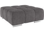 Hocker COTTA "Orion", grau (anthrazit), B:103cm H:42cm T:103cm, 100% Polyester, Hocker, Hocker