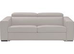 2,5-Sitzer EGOITALIANO "Cabiria, Design und super Sitzkomfort", grau (stone), B:226cm H:97cm T:103cm, Leder »BULL« (echtes Rindsleder). Geschliffenes, pigmentiertes und behandeltes Rindsleder mit einer Dicke von 1, 3-1, 5 mm. Dieses Leder zeigt eine ziemlich weiche Hand mit einem halb undurchsichtigen Aussehen. Es handelt sich um ein geschütztes Leder. Eine leichte Deckschicht schützt sie vor Flec