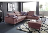 Ecksofa SIT & MORE "Percy L-Form", lila (flieder), B:270cm T:235cm, Sofas, Ecksofa, 15 cm Fußhöhe, Sitztiefenverstellung, wahlweise in 2 Fußfarben
