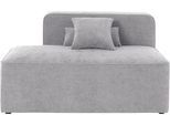 Recamiere HOME AFFAIRE "Sundstrup", grau, B:140cm H:76,5cm T:93cm, 100% Polyester, Sofas, Recamiere, Modulserie, individuelle Zusammenstellung
