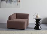 Sessel "LYZA mit Armlehne links oder rechts, Maße B/T/H: 96/96/74 cm", braun, B:96cm H:74cm T:96cm, 100% Polyester, LEGER HOME BY LENA GERCKE, Sessel, Sessel, als Modul oder separat verwendbar, für individuelle Zusammenstellung
