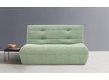 Schlafsofa ELL + ELL "Vanja", grün (hgrün, blau), B:150cm H:85cm T:100cm, Sofas, Schlafsofa