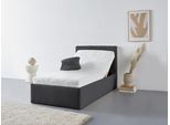 Polsterbett "Vita", grau (anthrazit), L:210cm, Bezug: 100% Polyester, Polsterung: Polsterwatte, Material, Gestell: gepolsterter Holzwerkstoff, WESTFALIA SCHLAFKOMFORT, Betten, Polsterbett, auch mit Stauraum erhältlich, inkl. Kopfteilverstellung