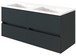 Waschtisch WELLTIME "Baabe", grau (grau, weiß), B:120cm H:55cm, Waschtische, Waschtisch, Breite 120 cm