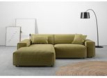 Ecksofa HOME AFFAIRE "Glimminge L-Form auch in Breitcord, Feincord + Easy care-Bezug", grün (pistazie), B:234cm H:71cm T:191cm, 100% Polyester, Sofas, Ecksofa, Breite 234, Zierkissen