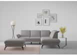 Ecksofa SIT & MORE "Fashion L-Form", grau, B:250cm H:84cm T:207cm, Sofas, Ecksofa, wahlweise mit Kopfteilverstellung und Vorziehsitz, motorisch