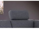 Kopfstütze HOME AFFAIRE "Palmera, B: 50 cm", grau (anthrazit), B:50cm H:25cm T:10cm, 100% Polyester;Struktur (100% Polyester);Luxus-Microfaser in Lederoptik (100% Polyester), Polsterauflagen, Kopfstütze, Set: 2 Stück, passend zur Serie