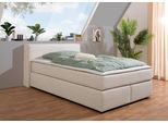 Boxspringbett HOME AFFAIRE "Åby", beige (creme, beige), B:147cm L:225cm, Komplettbetten, Boxspringbett, In Cord Bezug, wahlweise mit und ohne Matrazte erhältlich